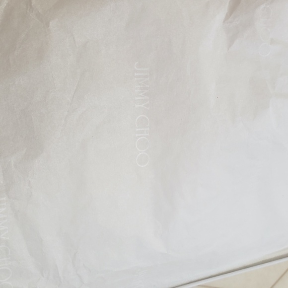 NWT Jimmy Choo Shoes Leather Sneaker Rose Gold Designer Luxury Sneaker Presents - Picture 15 of 16